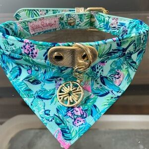Lilly Pulitzer Bamdana Dog Collar - NWOT